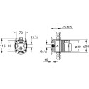 Pre-wall thermostatic shower set GROHE Grohtherm SmartControl Rainshower Mono 310 Cube, 34865KF0