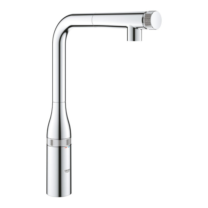 Sissetõmmatava nokaga Kitchennis (valamu) segisti GROHE Essence SmartControl, 31615000
