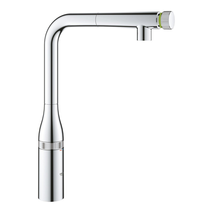Kitchennis (plautuvės) maišytuvas su ištraukiamu snapu GROHE Essence SmartControl, 31615000