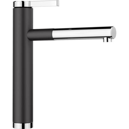 Kitchennis (sink) faucet with retractable hose BLANCO Linee-S, black / chrome plated