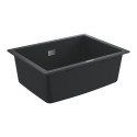 Kompozitinė plautuvė GROHE K700U 610x460 mm granito juoda, 31655AP0