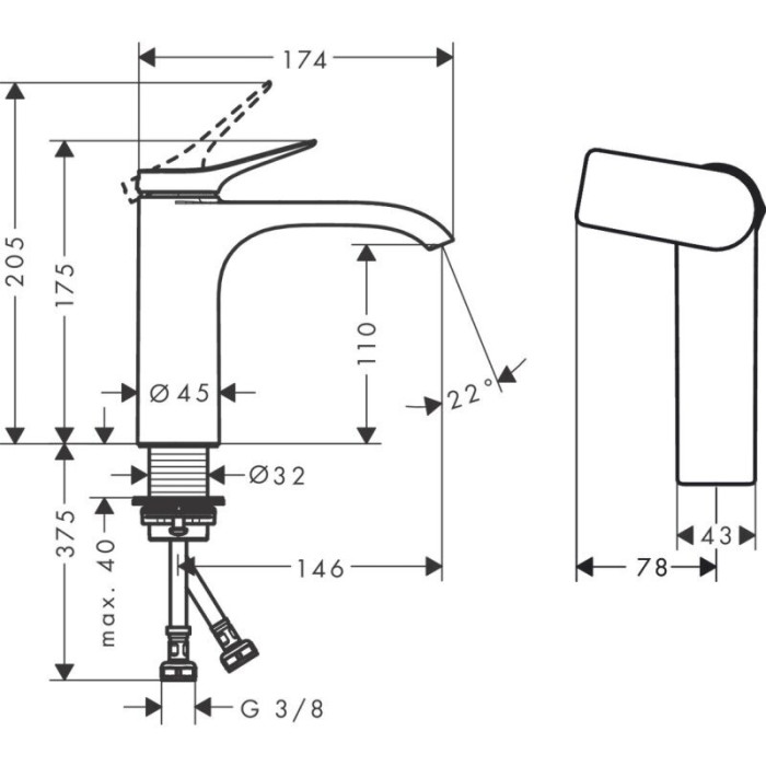 Valamusegisti HANSGROHE Vivenis 110, 75024670