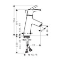 Izlietnes jaucējkrāns HANSGROHE Talis S 80 CoolStart, 72014000