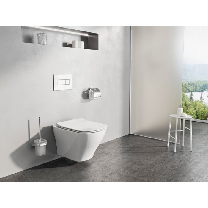 Piekaramais WC katls RAVAK Classic RimOff ar plānu vāku Classic SLIM mīksts aizvēršana, GL20X01671