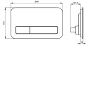 Панель смыва VILLEROY & BOCH 200G со стеклом, 922400RB