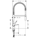 Смеситель для кухни (мойки) HANSGROHE Cento XXL Semi-Pro 2jet, 14806000