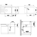 Roostevabast terasest valamu BLANCO Lemis XL 6S-IF Compact, 525111