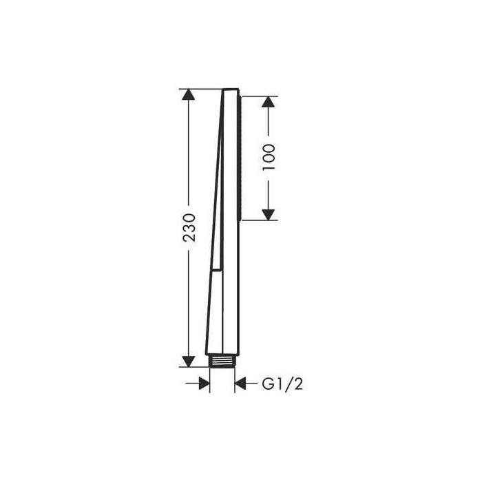 Душевая лейка HANSGROHE Pulsify 100 E 1jet, 24320140