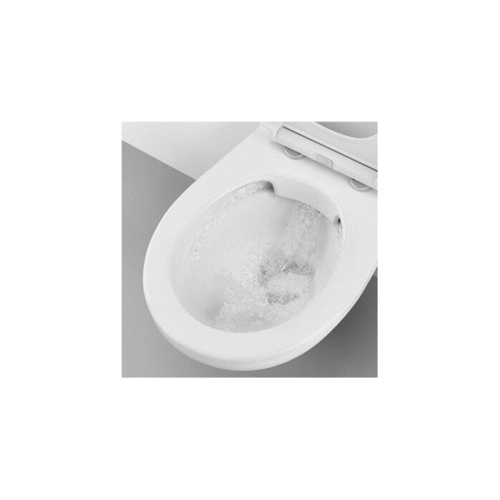Встраиваемый унитаз GROHE Bau Ceramic Rimless с крышкой с плавным закрыванием, 39496000