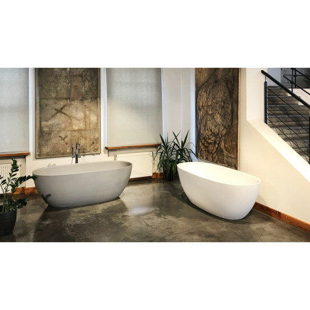 Stone mass bathtub PAA Bella 800 x 1705 mm, white