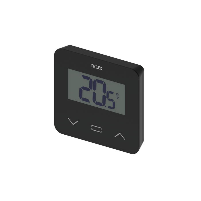 Overhead room thermostat TECEfloor SH-DT, LCD display, black
