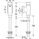 Pisuaro vandens nuleidimo mechanizmas GROHE Rondo