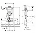 Комплекты стенных рам для унитаза GEBERIT Duofix Omega 12, 111030001