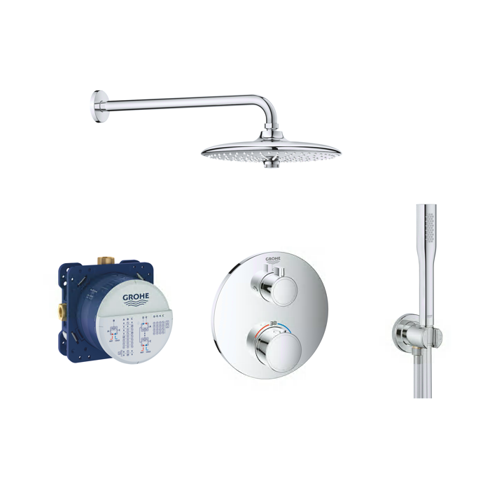 Pre-wall thermostat shower kits GROHE Grohtherm SmartControl SET1