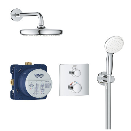 Dušas komplekti pirms sienas GROHE Grohtherm Tempesta 210, 34729000