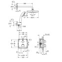 Pre-wall shower sets GROHE Grohtherm Tempesta 210, 34729000