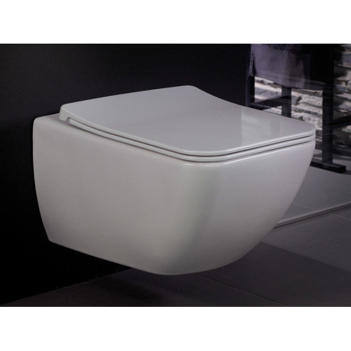 Подвесной туалетный горшок VILLEROY & BOCH Venticello DirectFlush с тонкой (тонкой) крышкой с антипиреном, керамика плюс покрыти