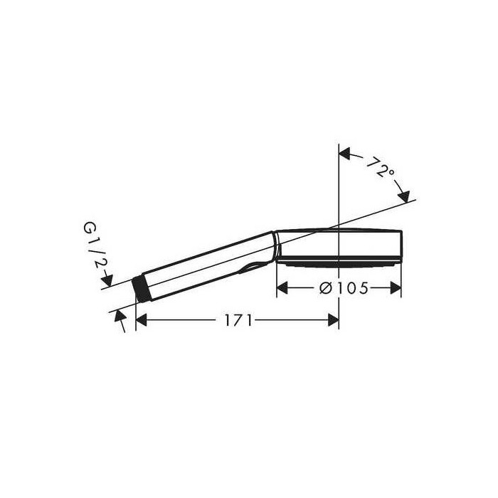 Душевая лейка HANSGROHE Pulsify Select S 3jet, 24111140