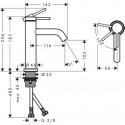 Praustuvo maišytuvas HANSGROHE Tecturis S 110 CoolStart, 73312140