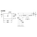 Valamu ehitatav VILLEROY & BOCH Collaro 560x360 mm