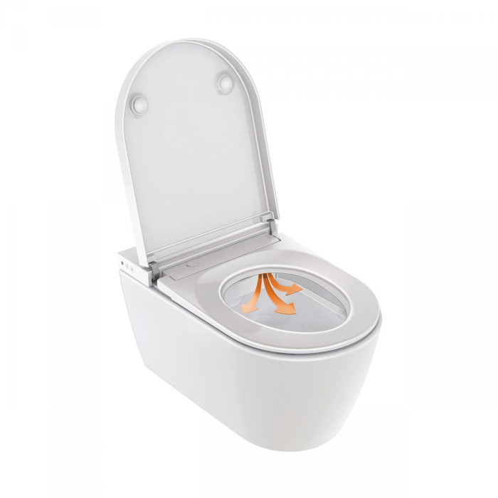 Pakabinamas vienetas su bidės funkcija DURAVIT SensoWash D-Neo Compact su softclosing dangčiu