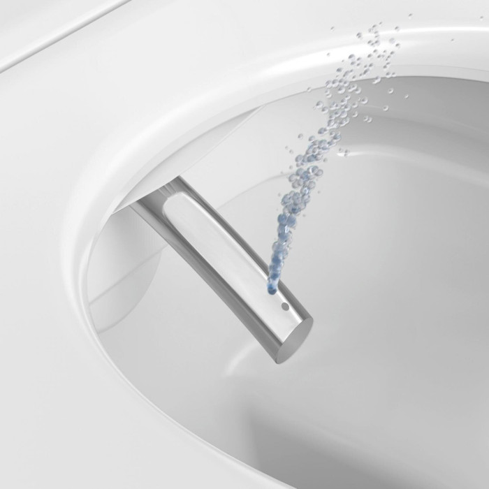 Подвесной блок с функцией биде DURAVIT SensoWash D-Neo Compact с крышкой с плавно закрывающейся крышкой