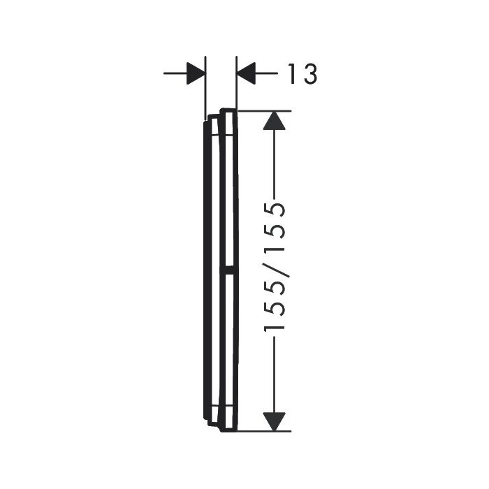 Pre-wall thermostatic faucet HANSGROHE ShowerSelect Comfort Q 3 functions 15587140
