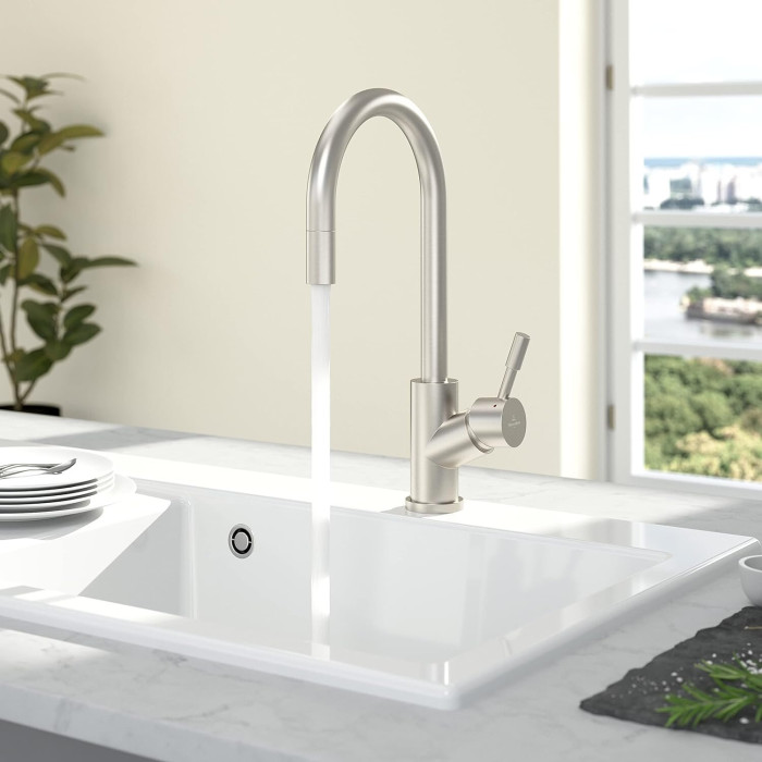 Смеситель для мойки с выдвижным кексом VILLEROY&BOCH Umbrella Flex, 925400LC