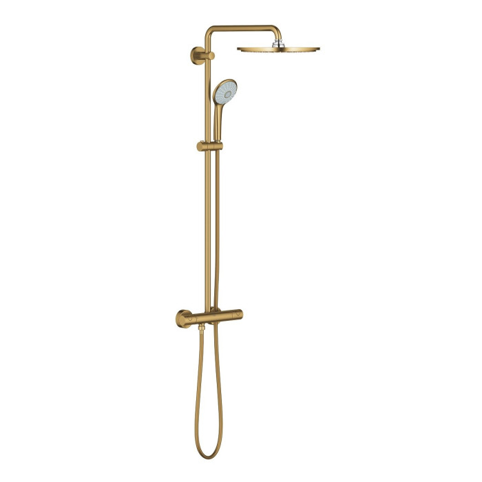 Termostata vannas-dušas sistēma GROHE Euphoria 310 ar manuālu dušu Euphoria 110 masāža, 26075GN0