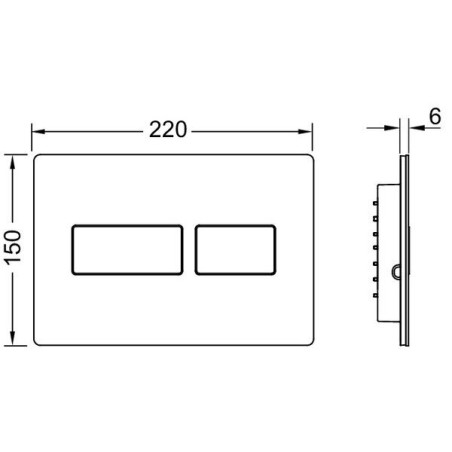 Flush plate TECEsolid, 9240416