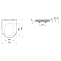 Cover for the toilet LAUFEN Pro thin softclosing, H8989660000001