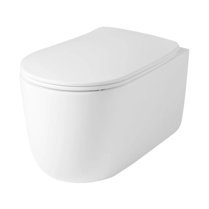 Hanging toilet KERASAN Nolita NoRim with softclosing lid, 531401+539101