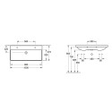 Valamu VILLEROY & BOCH Avento 1000 x 470 mm
