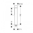 Душевая лейка HANSGROHE Axor Starck 2jet, 28532000