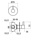 Virsbūve 3 izeja MARINER Logica SET1 GM