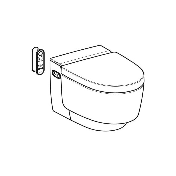 Smart hanging toilet with bidet function GEBERIT AquaClean Mera Classic, 146201111