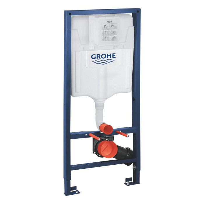 Priekšsienas (WC) rāmju komplekts GROHE Rapid SL 5 in 1 Skate Cosmopolitan Brush vēss saullēkts