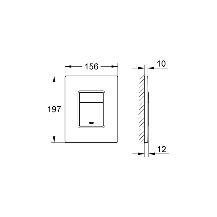 WC flush button GROHE Skate Cosmopolitan, 38732A00