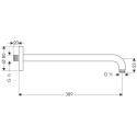 Dušas laiks HANSGROHE sienās 38,9 cm, 27413700