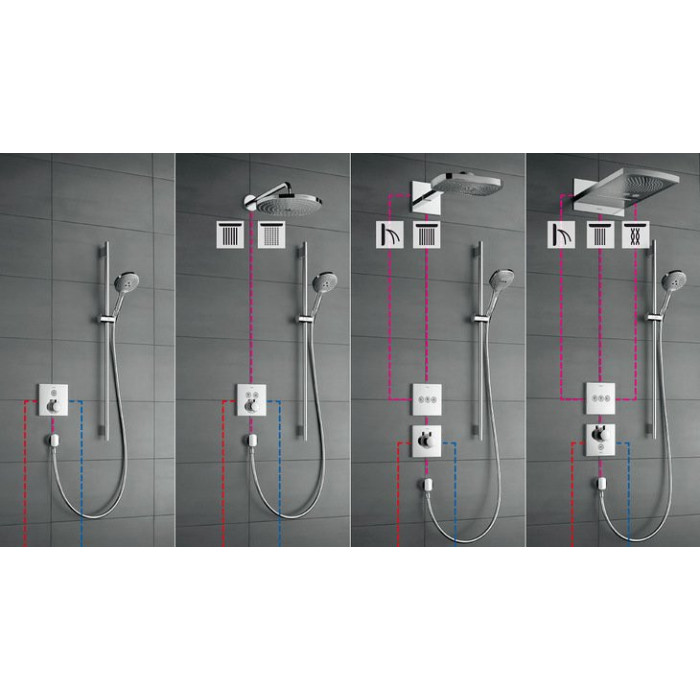 Настенный термостатический душевой комплект HANSGROHE SET1