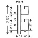 Thermostats HANSGROHE Ecostat Square 2 features, 15714670