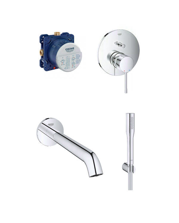 Pre-wall bath sets GROHE Essence New 221 mm