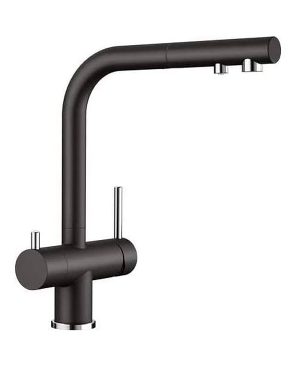 Kitchen (sink) faucet BLANCO Fontas II, black-matt / chrome, 526158