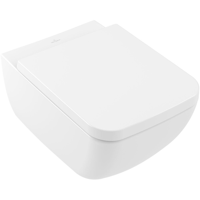 Подвесной унитаз VILLEROY & BOCH Collaro Direct Flush WC с крышкой Soft-close Керамика плюс покрытие, 4626HSR1