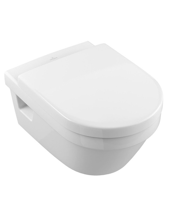 Подвесной унитаз VILLEROY & BOCH Architectura с покрытием Ceramic plus, безободочный 5684HRR1