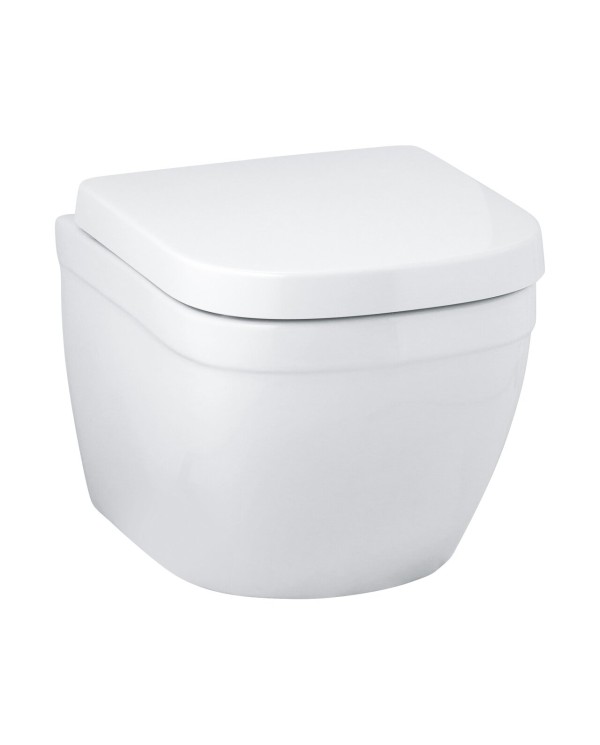 Suspended toilet GROHE Euro Ceramic Rimless Compact with seat from softclosing coatings