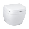 Peatatud WC GROHE Euro Ceramic Rimless Compact istmega softclosing katetest