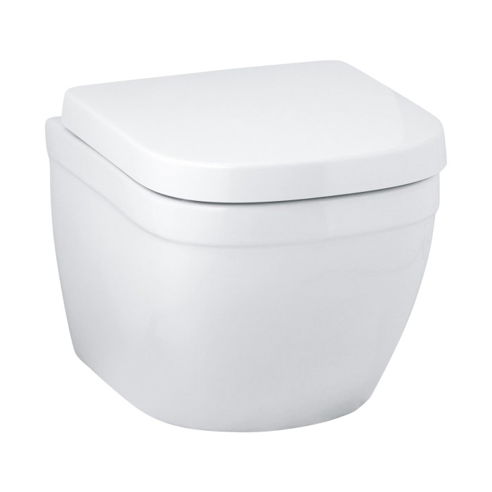 Peatatud WC GROHE Euro Ceramic Rimless Compact istmega softclosing katetest
