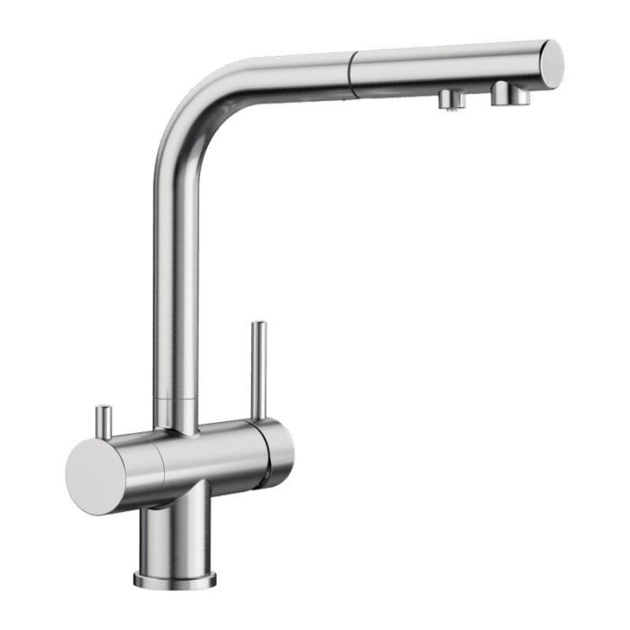 Kitchennis (izlietnes) jaucējkrāns ar ievelkamu šļūteni BLANCO Fontas II, 525199