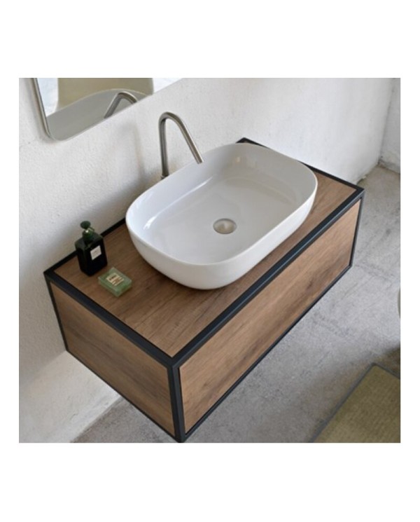 Izlietnes trauks SCARABEO Glam 560 x 390 mm, balts